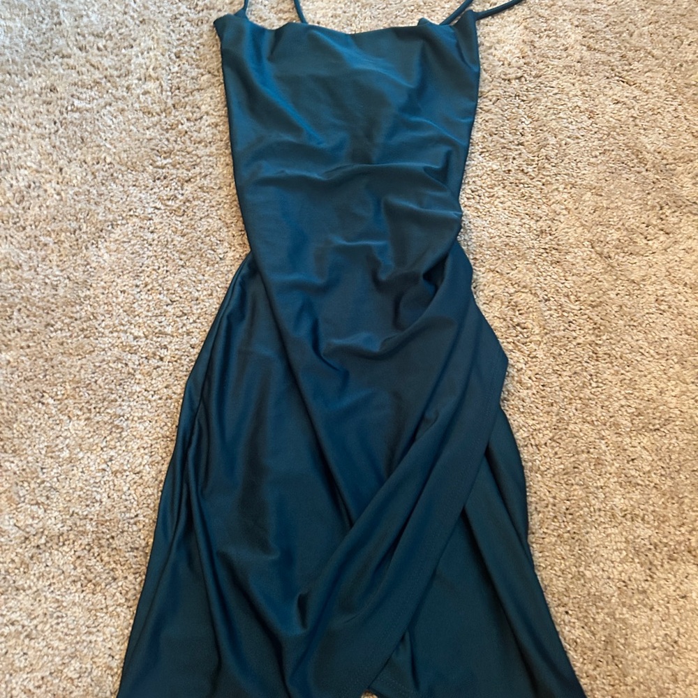 Windsor Strapless Teal Dress